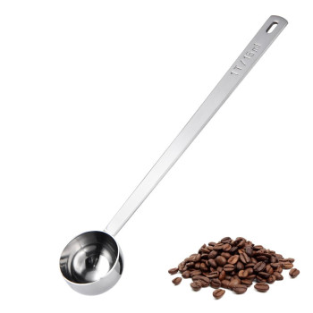 CS-304-02YJ01-U01-M15-S U-Taste Coffee Scoop 1 Tablespoon_ 18_8 Stainless Steel Measuring Scooper, 6.9in Long Handle Metal Meaure Spoon (1Tbsp_15ml, Silver)